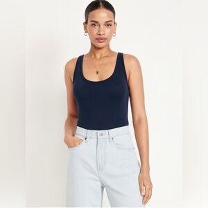 🆕 RESERVED EB Old Navy Women’s First-Layer Scoop-Neck Tank Top Navy Blue L 12-14
